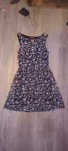 Vestido Preto Curto com Caveiras /S