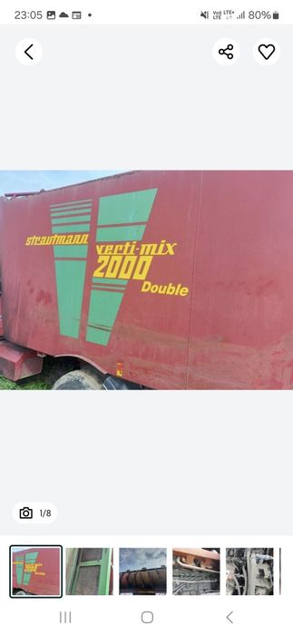 Wóz paszowy strautmann werti mix 2000 double  samojezdny  stacyjka