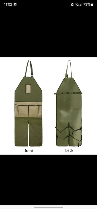 Avental De Pano Oxford Halter Jardim