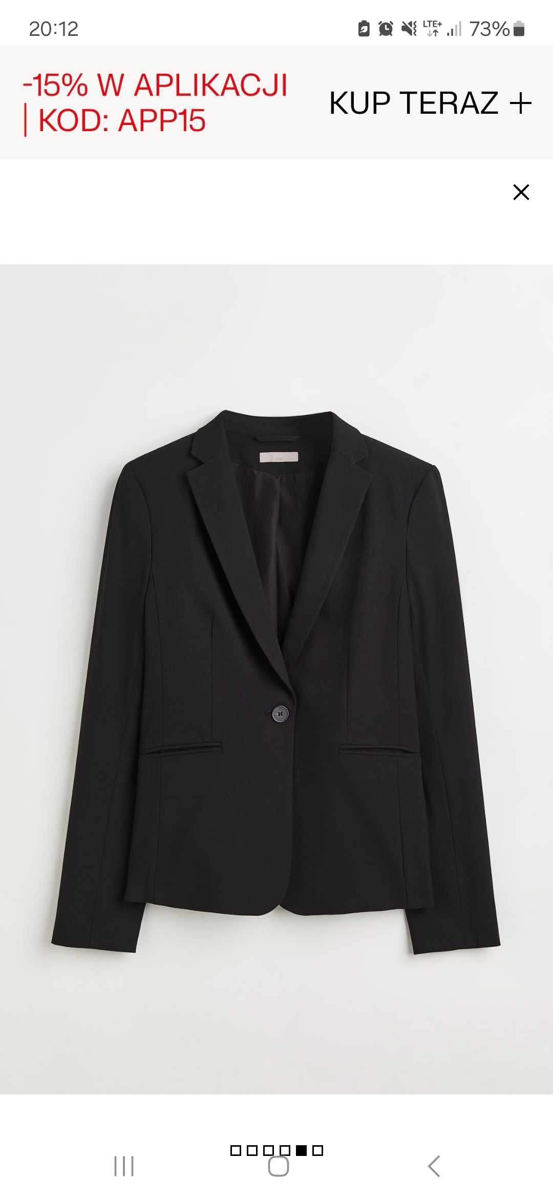 Marynarka H&M , rozm.Xs- ecru. Nowa