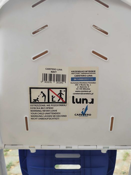 Caretero Luna - Krzesełko do karmienia