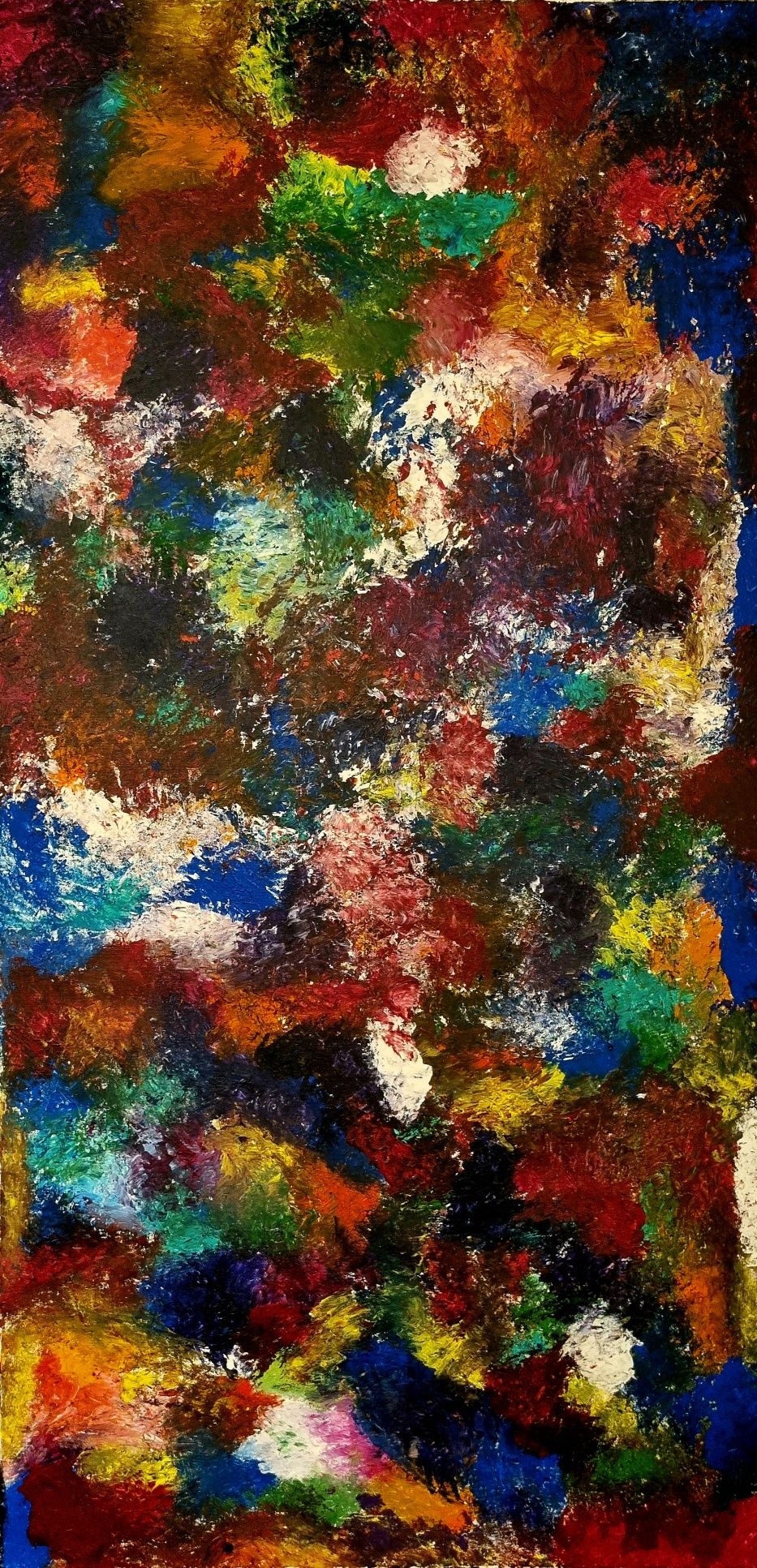 Quadro Abstrato Original Multicolor (120cmx60cm)