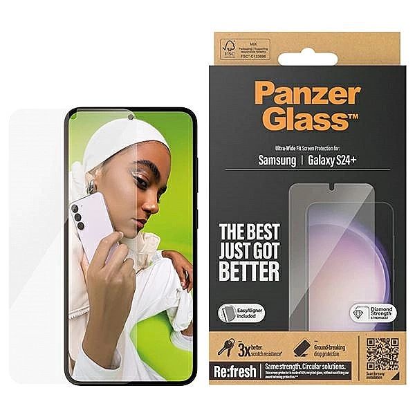 Szkło hartowane PanzerGlass Ultra-Wide Fit z aplikatorem na Samsung Ga