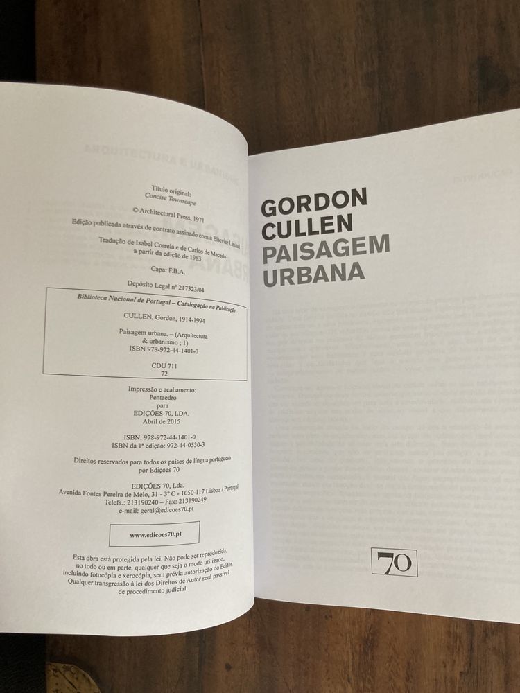 Livro Paisagem urbana