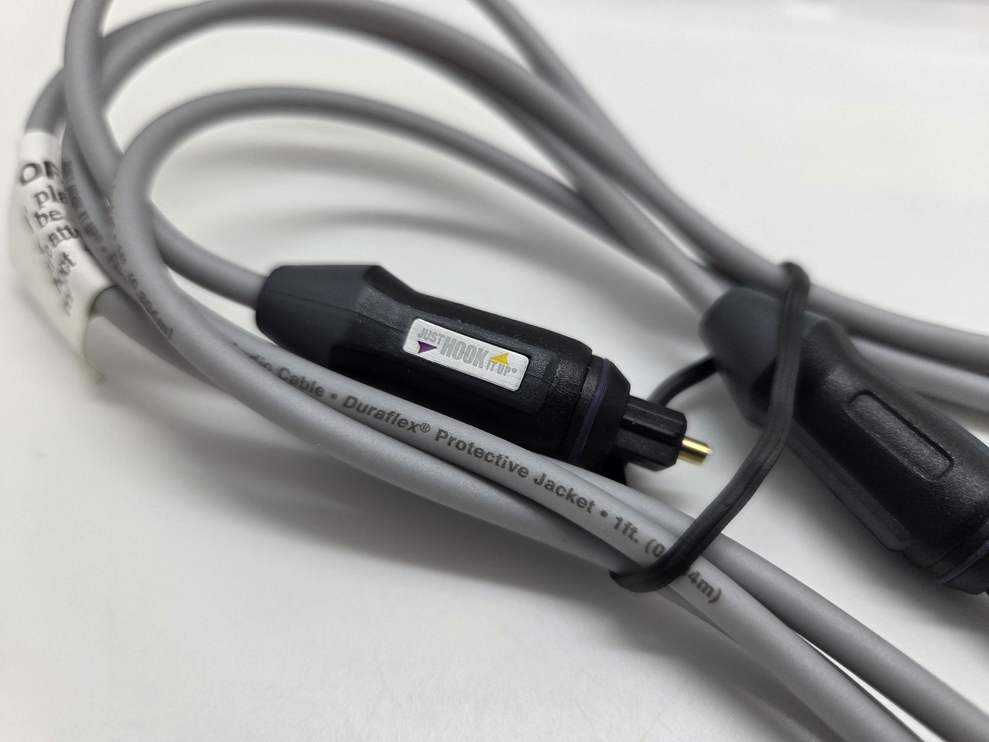 Kabel przewód optyczny Toslink 1,5m nowy audio Juat Hook it Up