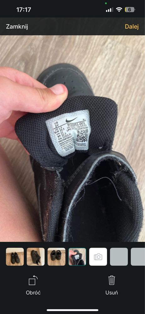 Buty nike czarne