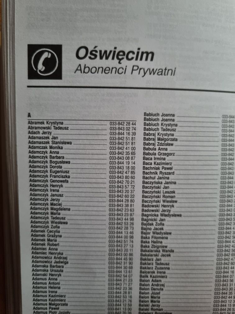 Książka telefoniczna Oświęcim i okolice 2009-10