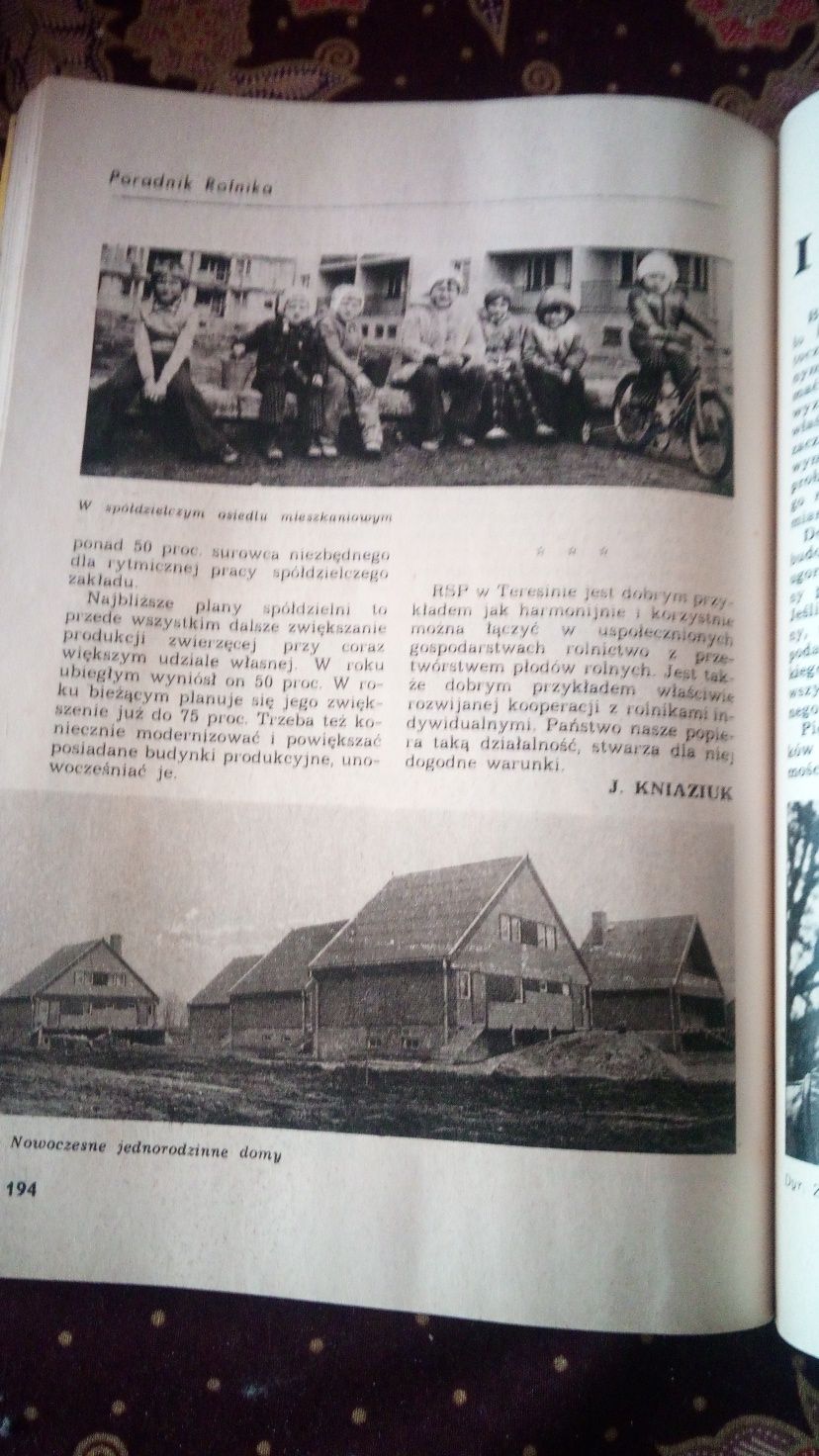 55. Stary kalendarz ,, Poradnik rolnika" z 1980