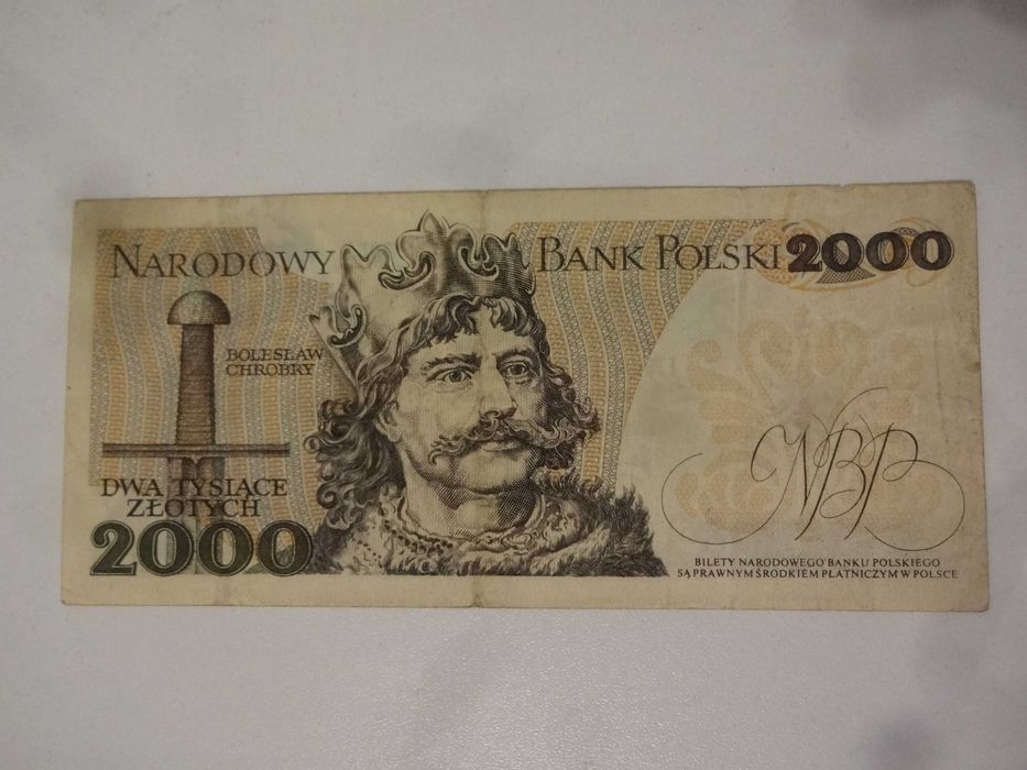 Banknot PRL 2000 zlotych 1979 seria BE - MIESZKO I CHROBRY