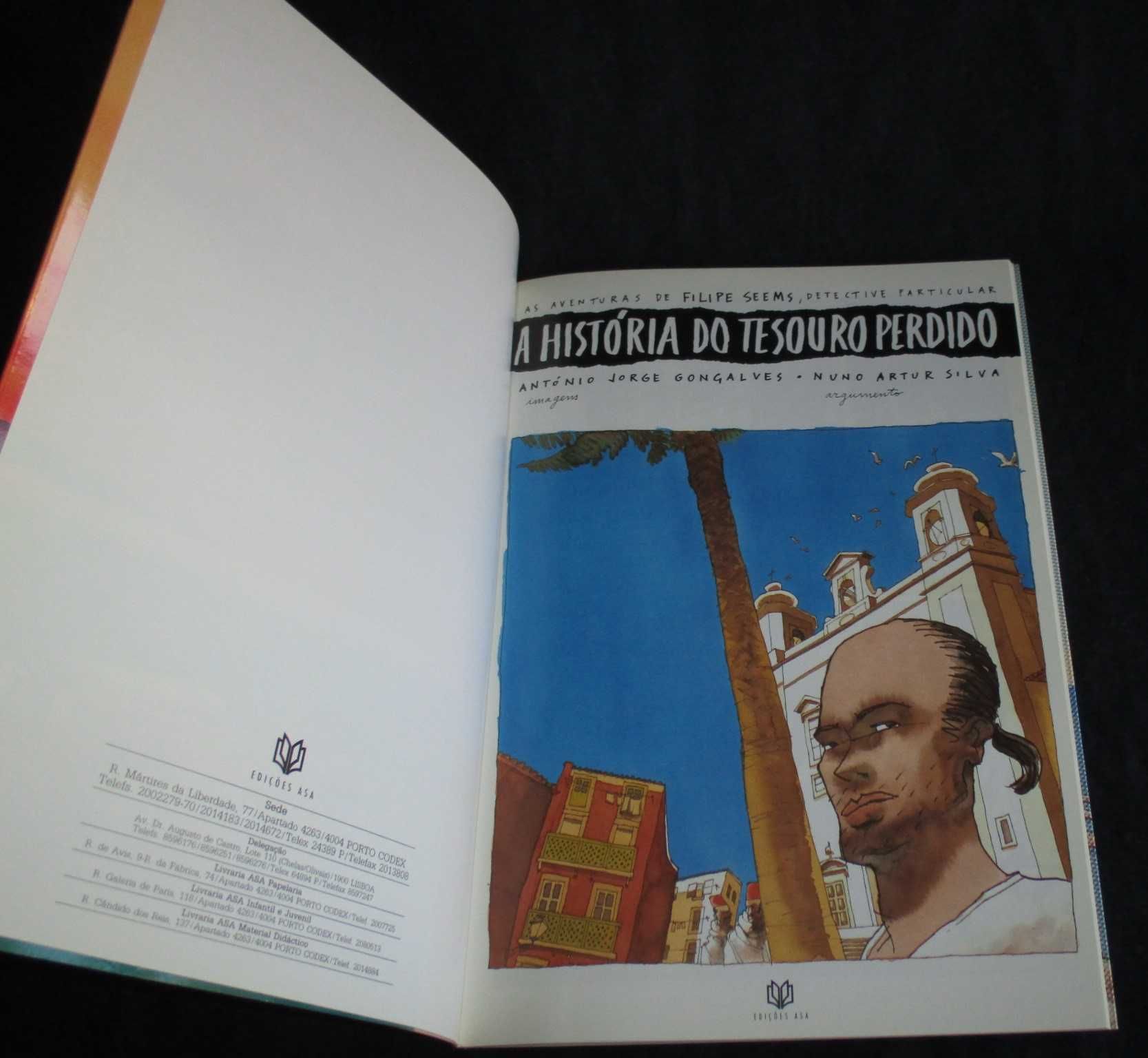 Livro BD A História do Tesouro Perdido António Jorge