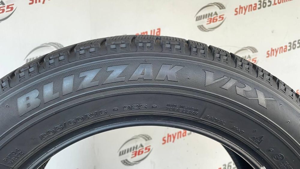 205/60 r16 bridgestone blizzak vrx 7mm шини бу зима