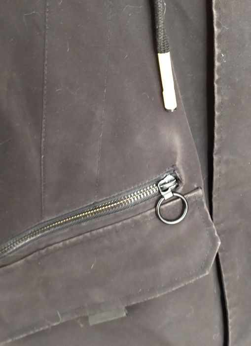 ЧЕРНАЯ Зимняя Куртка Мужская парка пуховик Off-White Adikers 1981