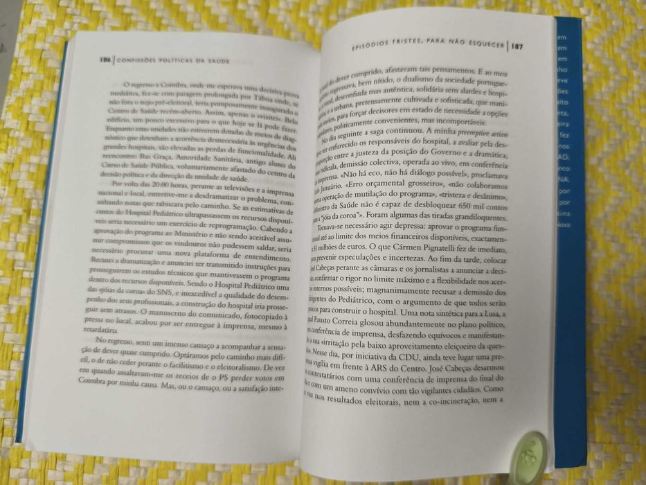 Confissões políticas da saúde – 
António Correia de Campos