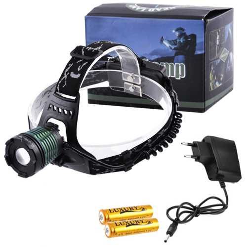 Налобный фонарь Police BL 2188B T6, zoom, 2х аккумулятора, от 220В