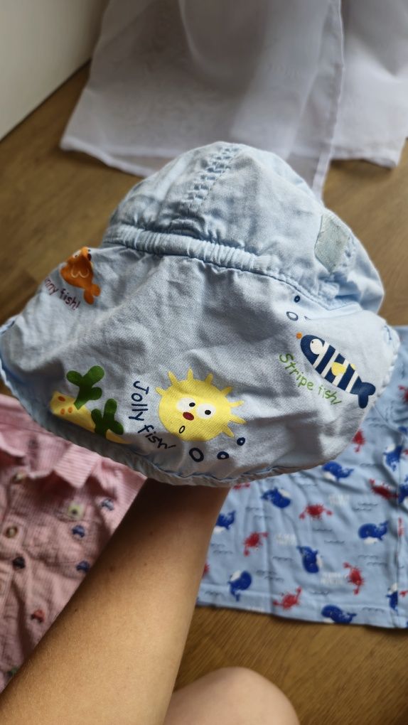 Zestaw letni czapka i tshirty letnie hm