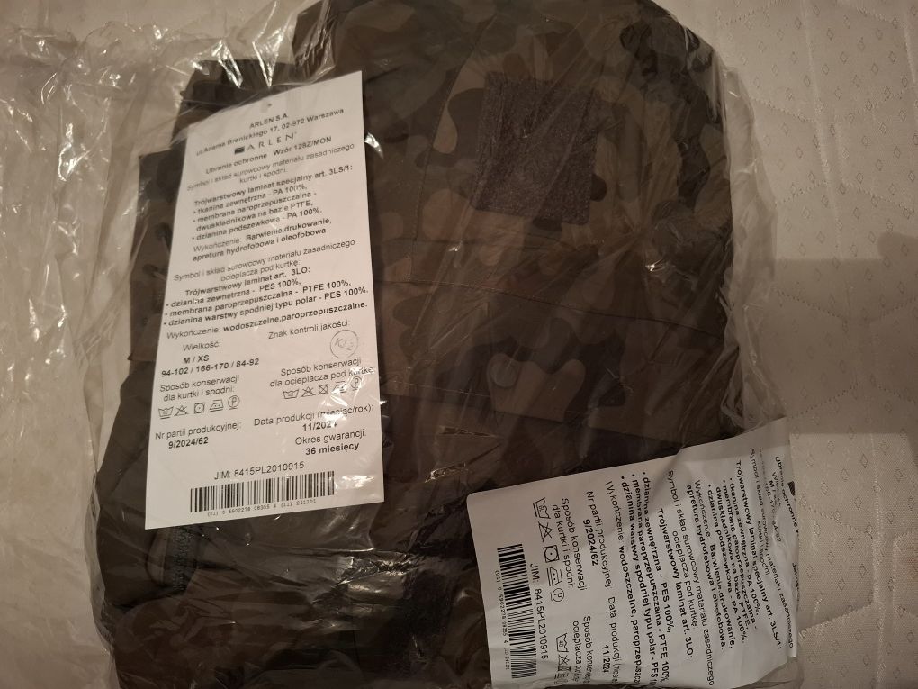 KOMPLET Ubranie wojskowe GORE-TEX wzór 128Z/MON roz. M/XS nowe.