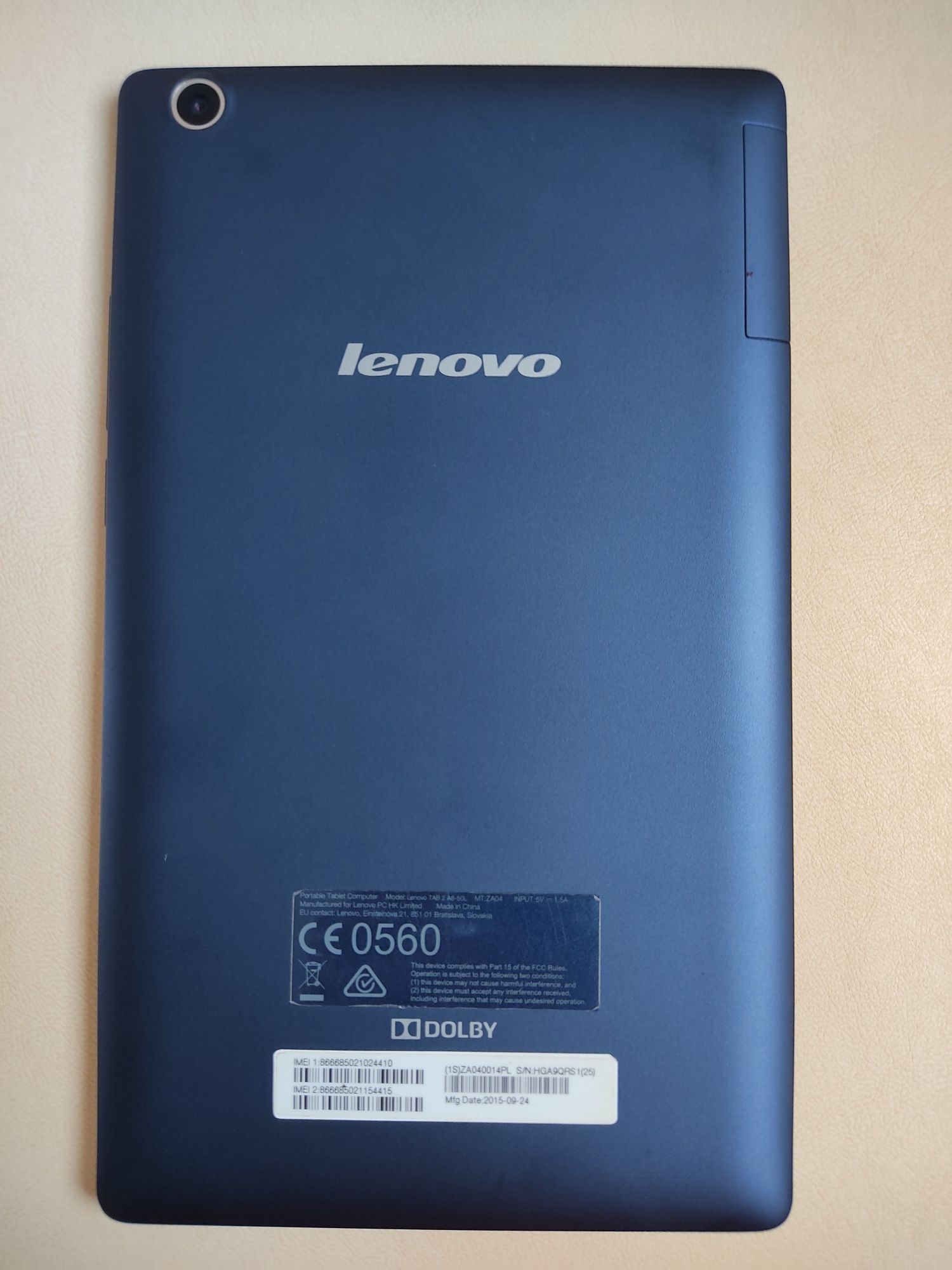 Планшет Lenovo TAB 2 A8-50L