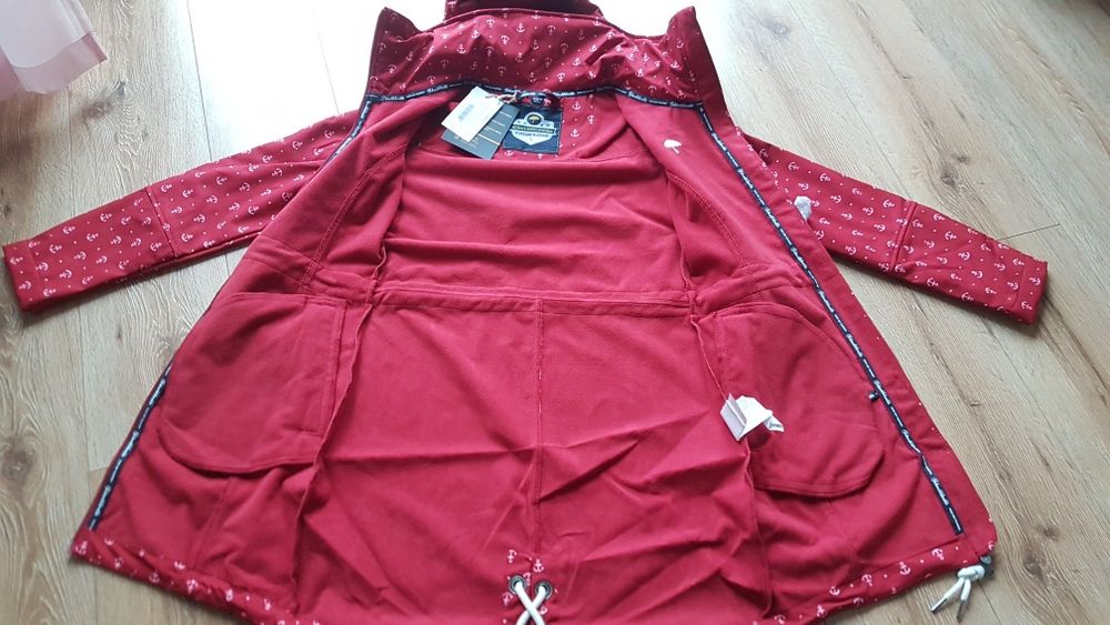 Schmuddelwedda softshell kurtka płaszcz damski na polarze nieprzemakal