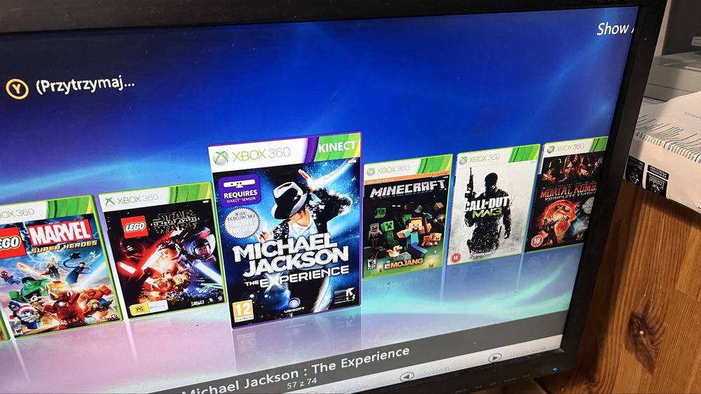 Sprzedam Xbox 360 slim RGH3, 2 x pad, kinect, gry