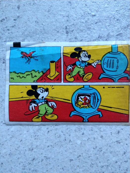 Historyjka obrazkowa po gumie do żucia Kaczor Donald