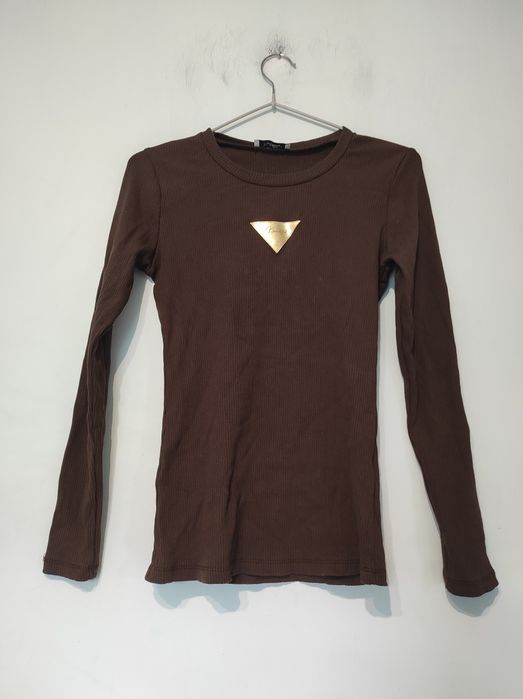 Bawełniana prążkowana bluzka