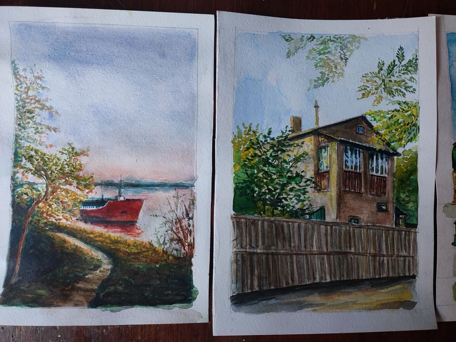 Пейзажи (акварель, акрил)