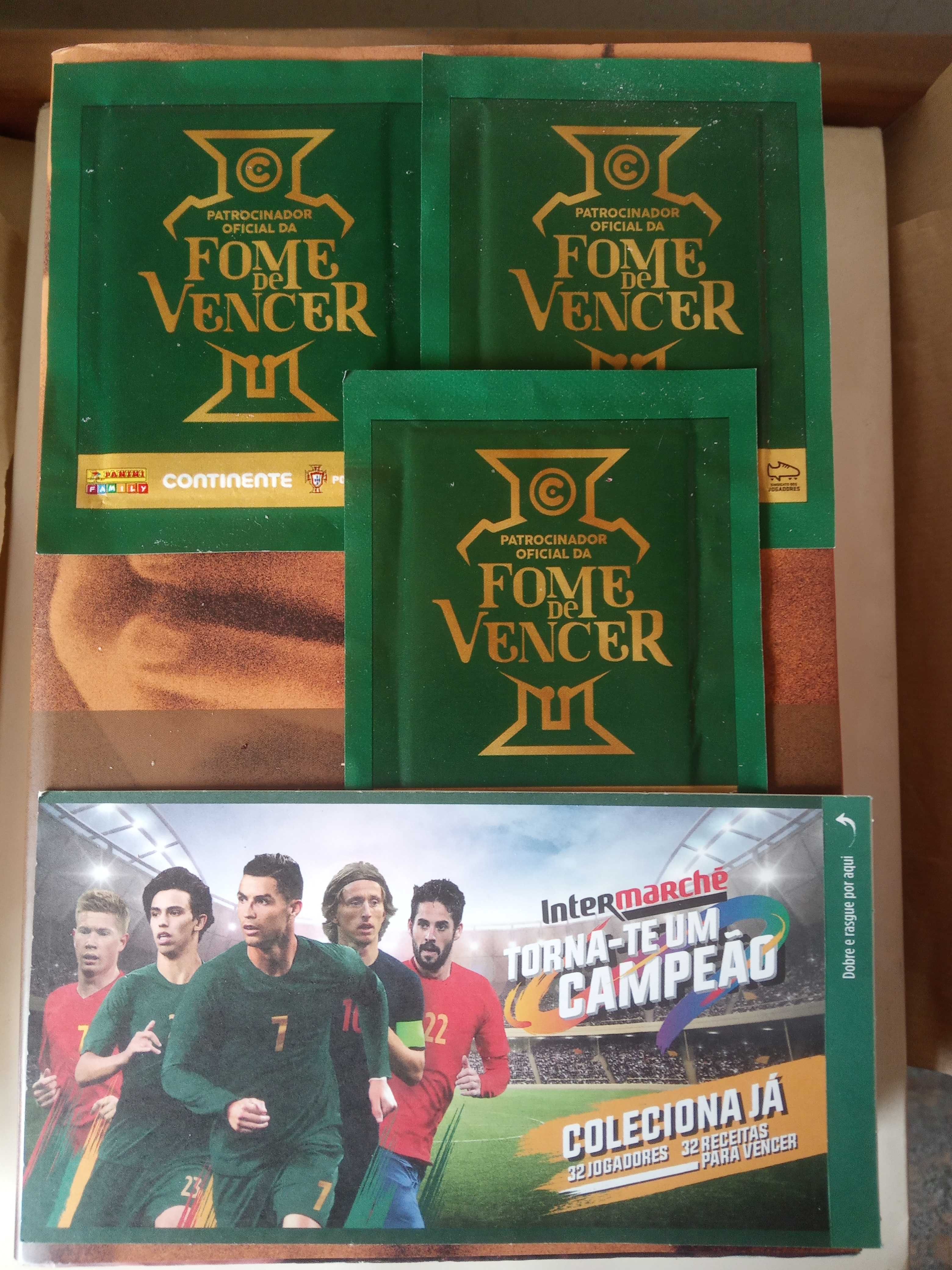 8 Carteiras cromos Torna-te um Campeão- Intermarche.Seladas.Conjunto.