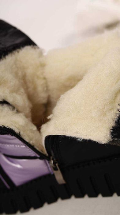 Черевики чоботи підліткові дитячі зимові для дівчинки на овчині 32-37