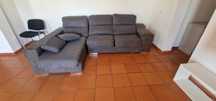 Ofereço Sofá Cama Chaise Longue Usado