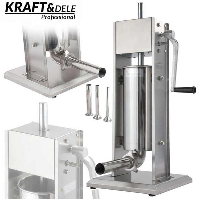 KRAFT&DELE Nadziewarka Do Kiełbas 5kg Ręczna Wędliniarka Domowa KD4132