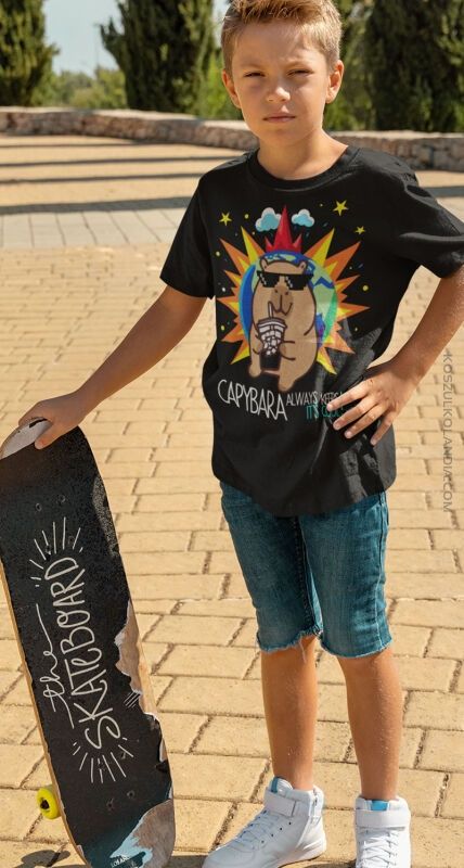 Capybara Kapibara Always Keeps It`s Cool ! - koszulka dziecięca NOWA