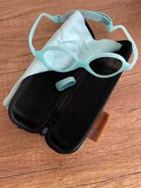 Oprawki okularów niemowlęce dziecięce Miraflex Baby Zero 2 błękitne