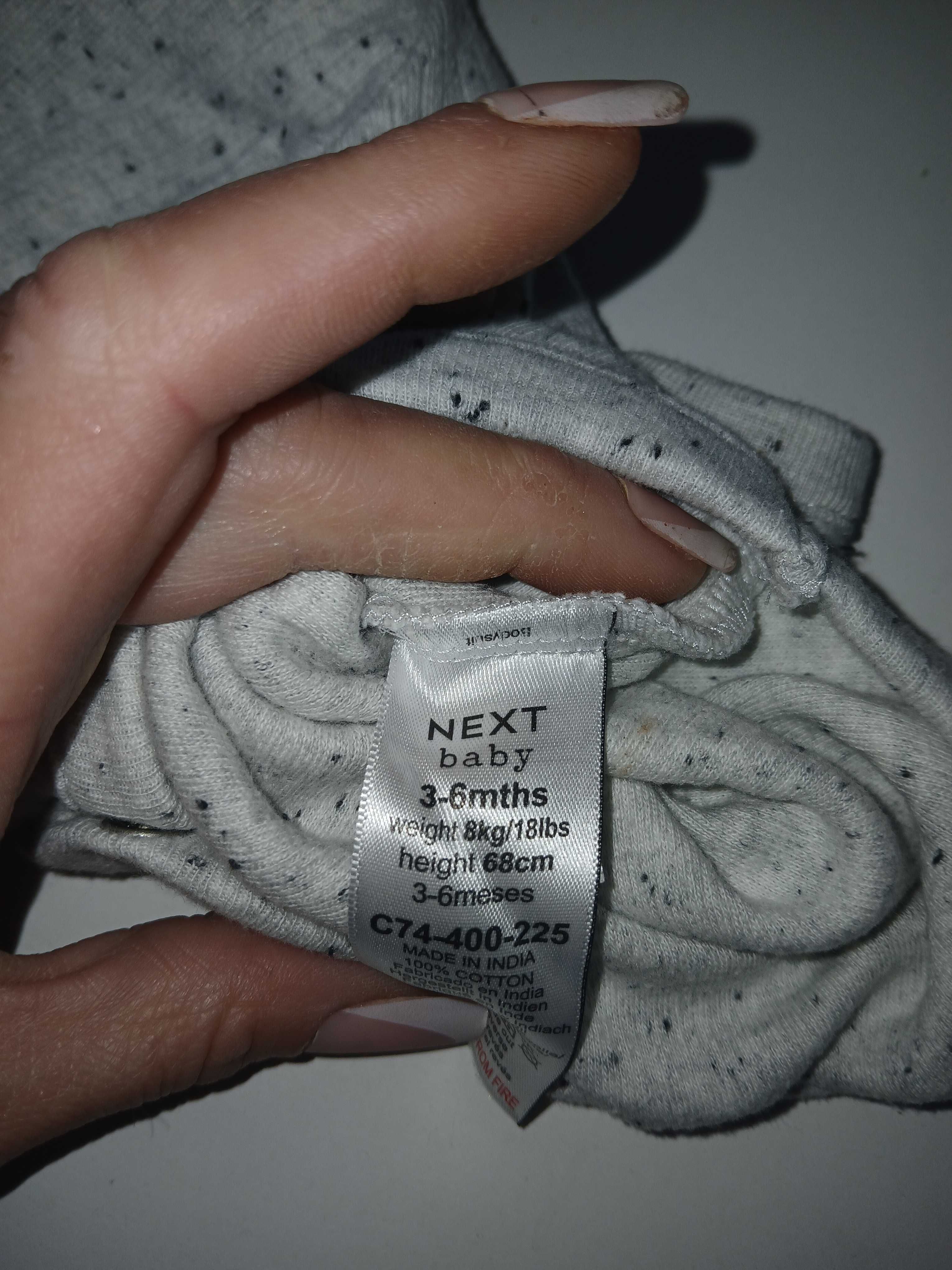 Nowe body Next 3-6m Happy