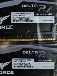 Memórias TForce delta R 4gb+4gb