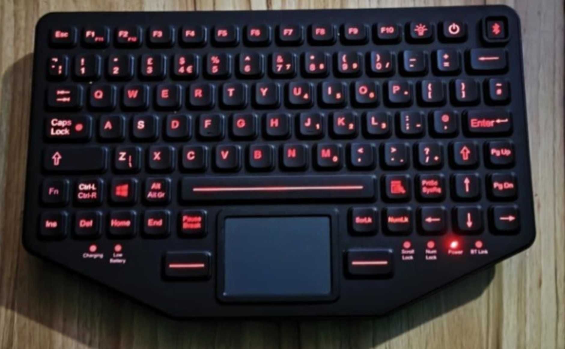 Przemysłowa klawiatura typu SLIM USB/Bluetooth- iKey BT-870-TP-SLIM