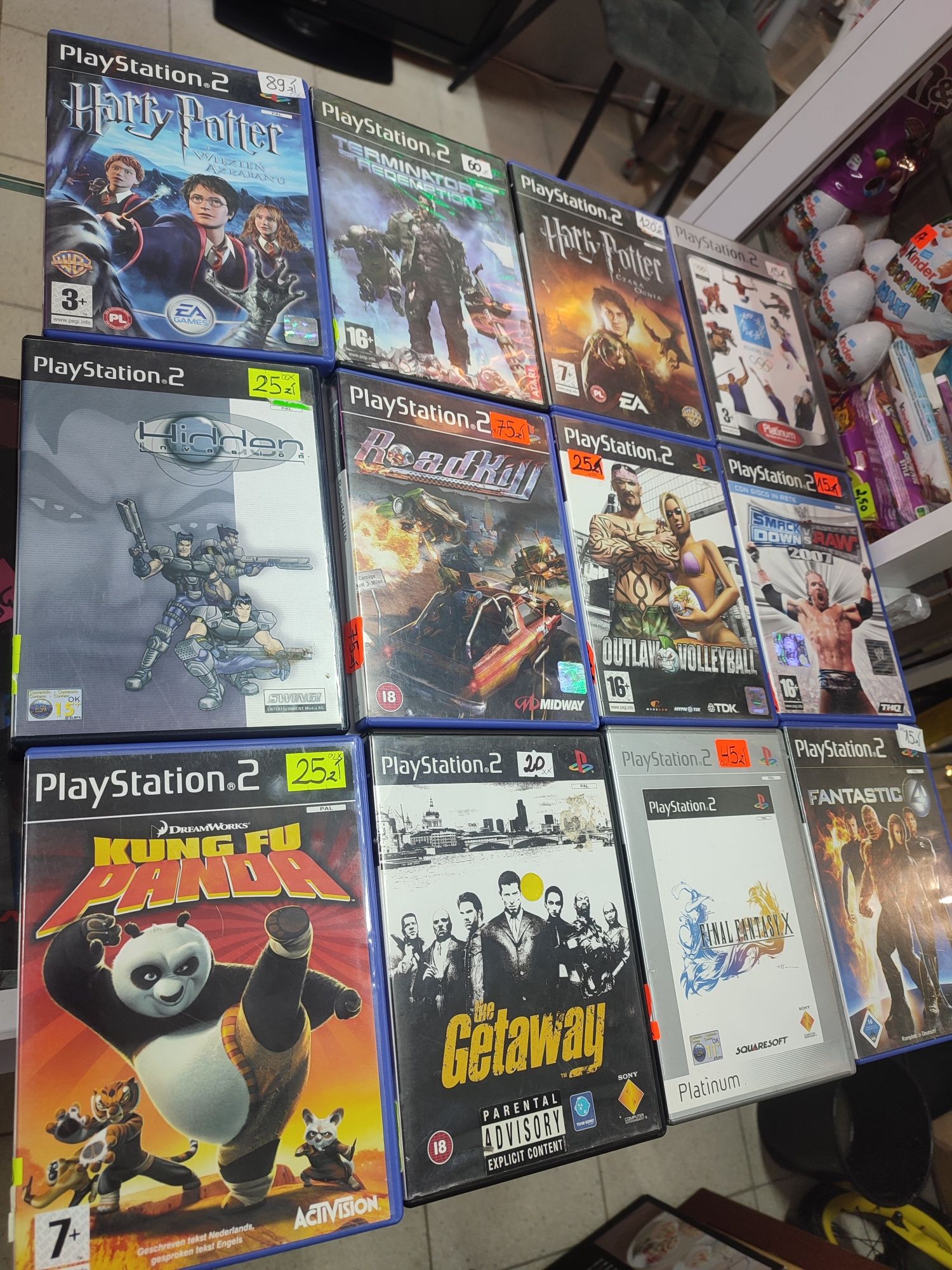 Gry na PS2 Terminator, The Godfather, Harry Potter, King Fu Panda,