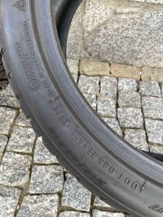 Komplet opon zima Nexen Winguard Sport 2 215/40/18 dot3520 6,5-7mm