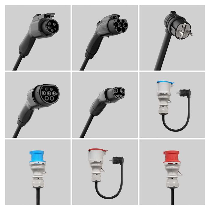 Зарядна станція Eveus Light 16-32-40-48А Type 1 GBT Type 2 NACS