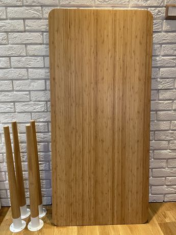 Stół biurko Anfallare Hilver Ikea bambus 140 x 65