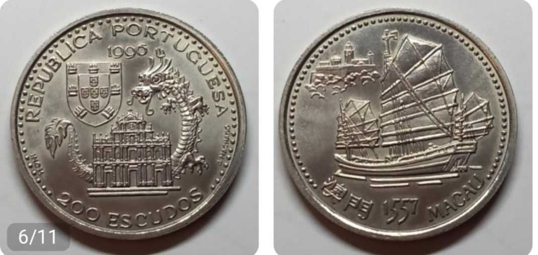 Moedas de 200$ escudos Portuguesas de coleção