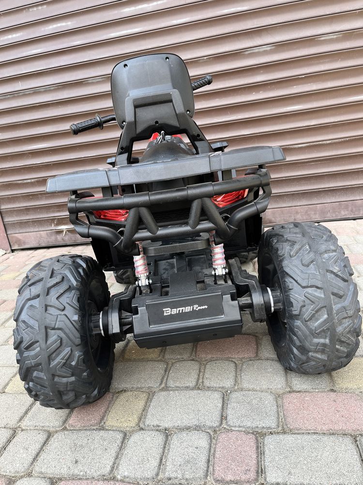 Дитячий  червоний електро квадроцикл Bambi M 4624EBLR машина
