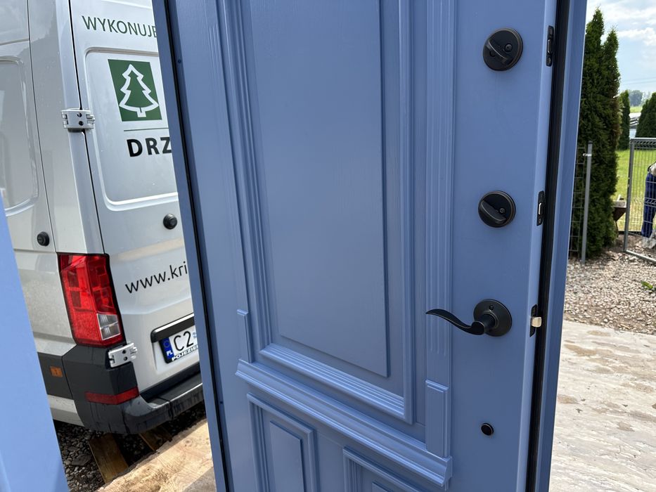 Drzwi zewnętrzne drewniane Amerykanskie SCHLAGE Montaż Cała Polska