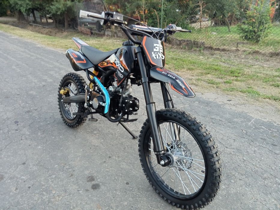 Cross KXD 607 PRO HAWK 125cc 17/14 NOWY e-start amortyzator gazowy