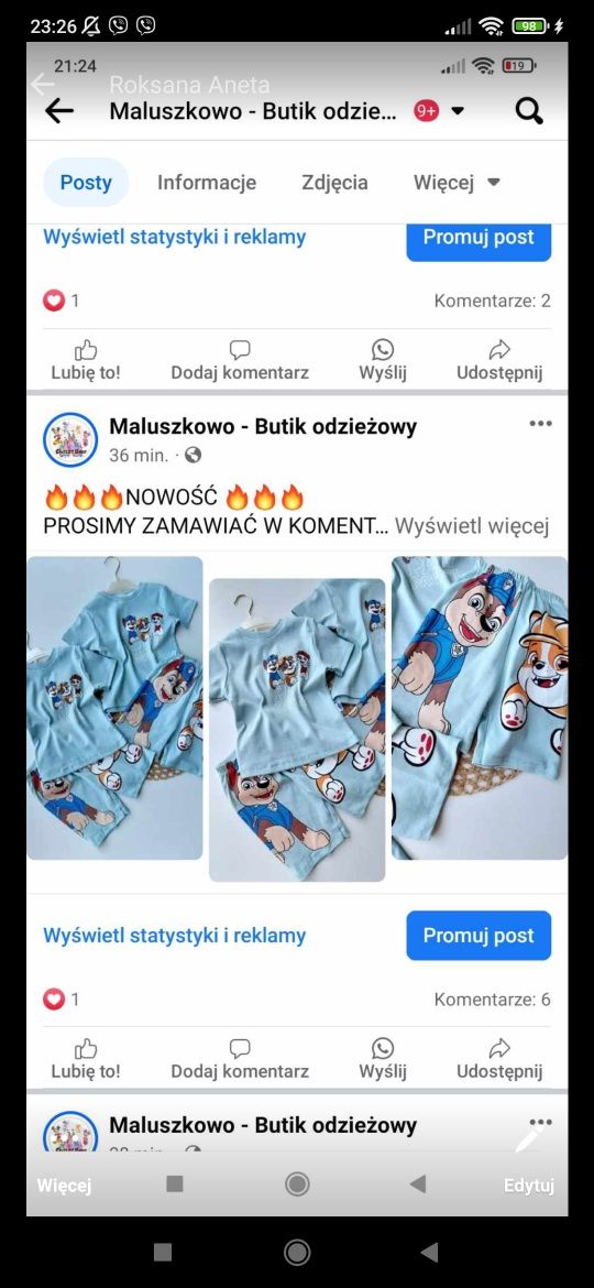 Ubranka niemowlęce