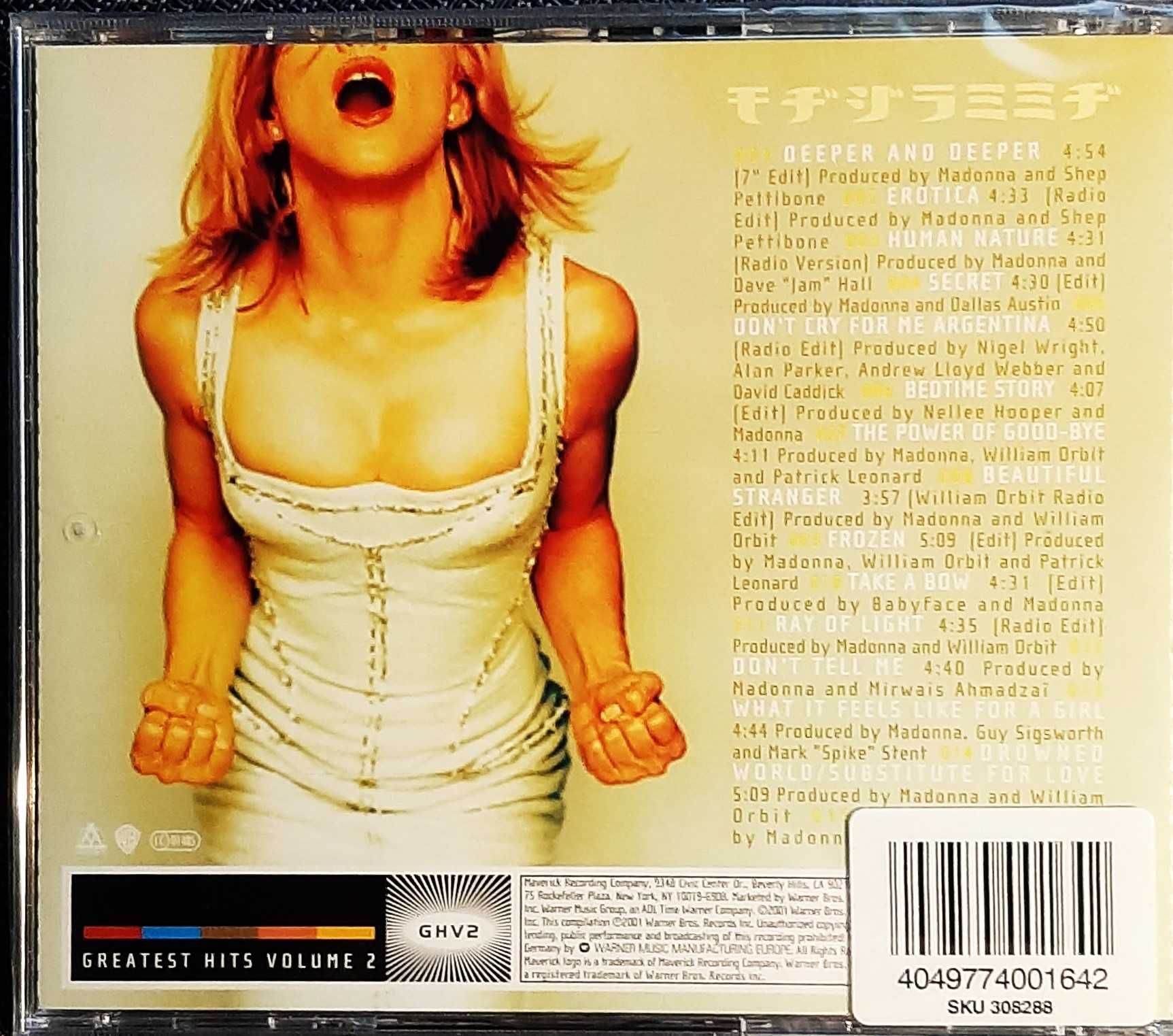 Polecam Album CD MADONNA -Album  Greatest Hits Cd