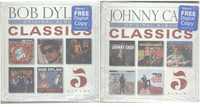 Bob Dylan Journey Johnny Cash Vaughan Billy Joel  Caixas 5 CDs cada