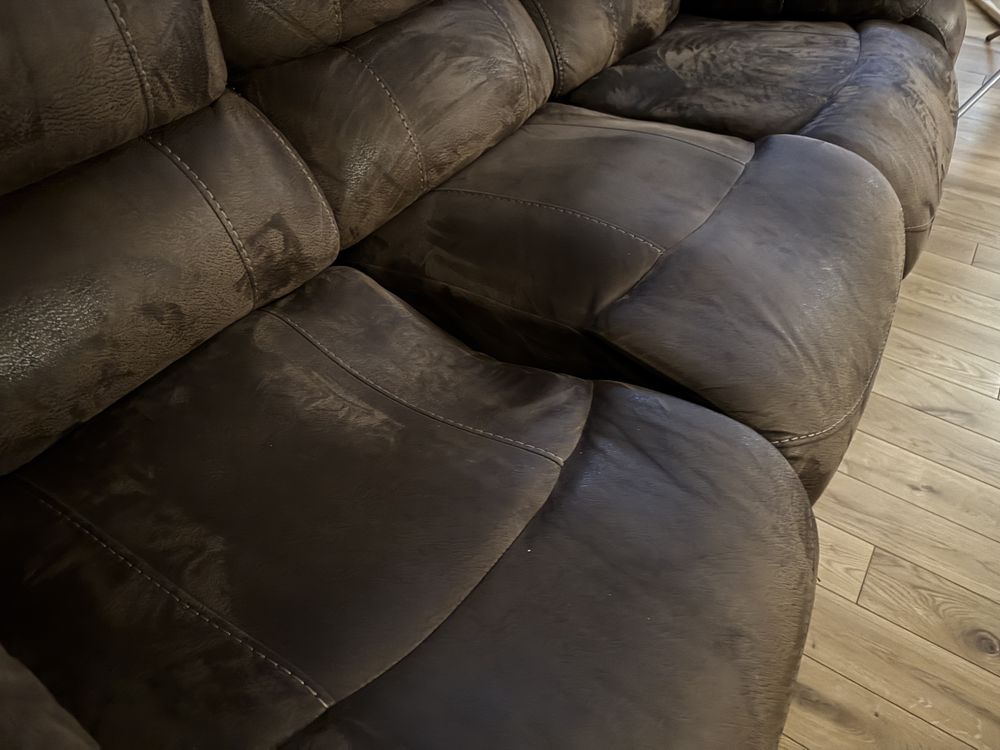 Dwie sofy 3os i 2os z funkcją relax. Turbo wygodne! Uszkodzone!