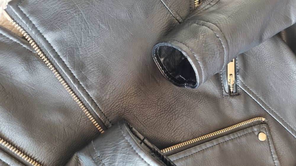 Kurtka, eko skóra Sinsay, 140cm