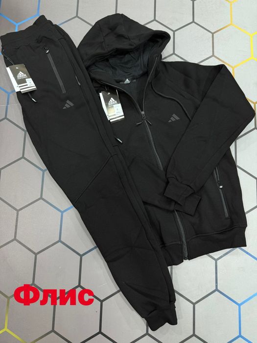 Костюм спортивный мужской на флисе норма/батал/супербатал Adidas