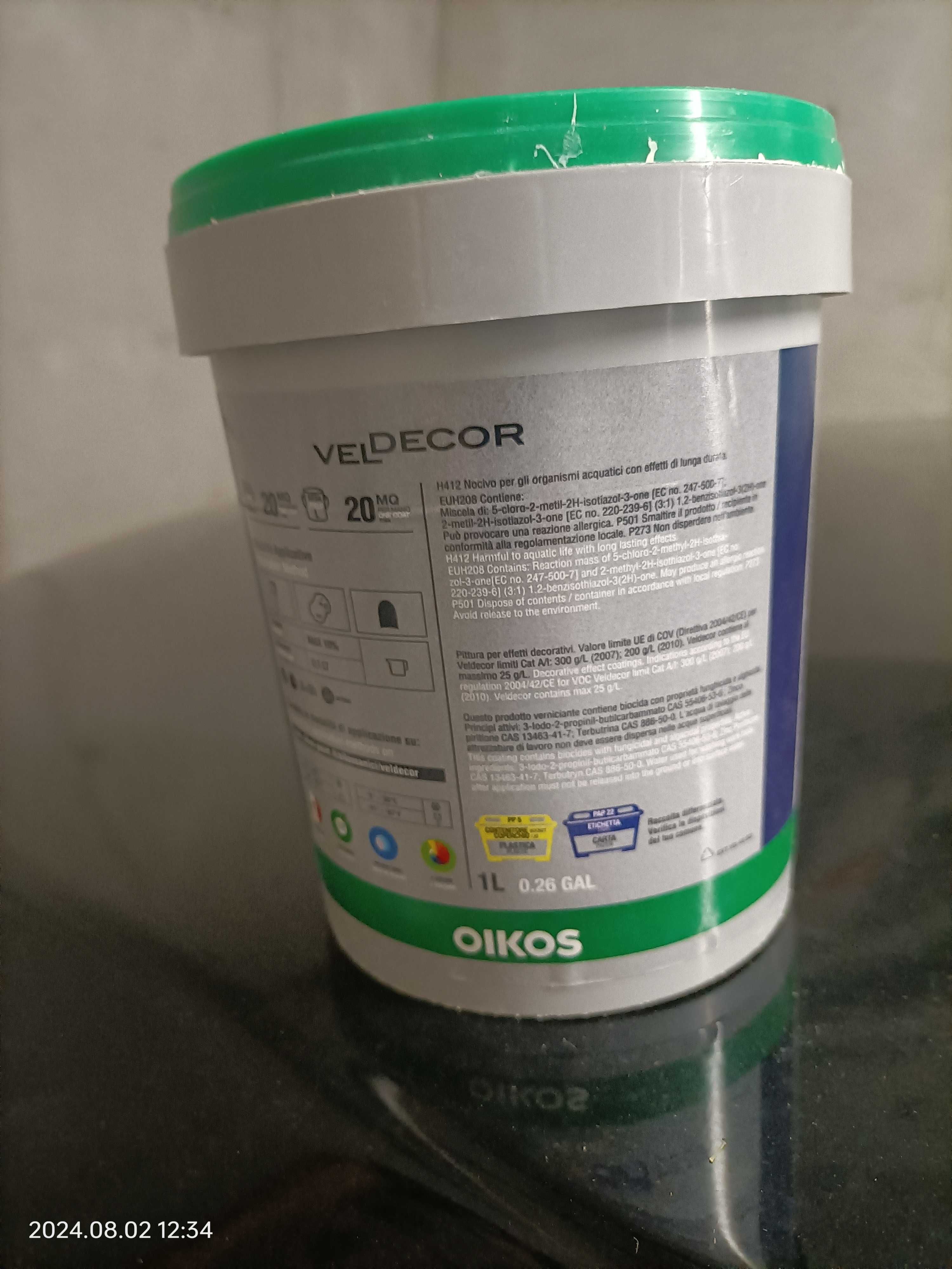 VELDECOR OIKOS farba dający efekt przecierki na ścianach